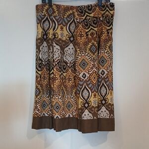 Biacci Multicolor Patterned Skirt